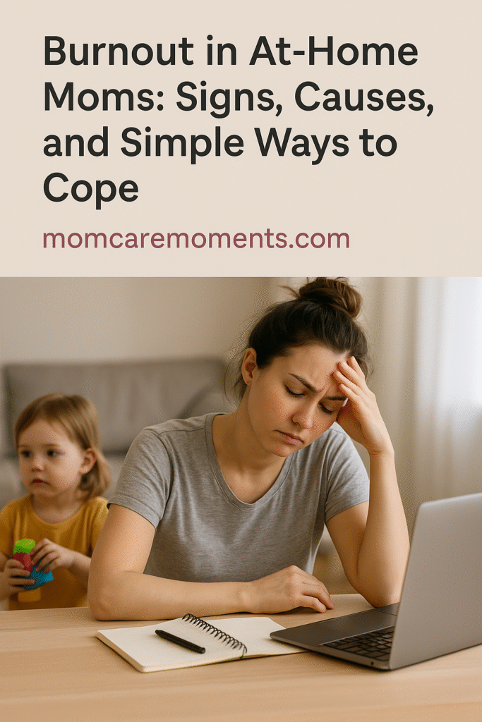 Burnout in At-Home Moms: Signs, Causes & Simple Coping Tips

