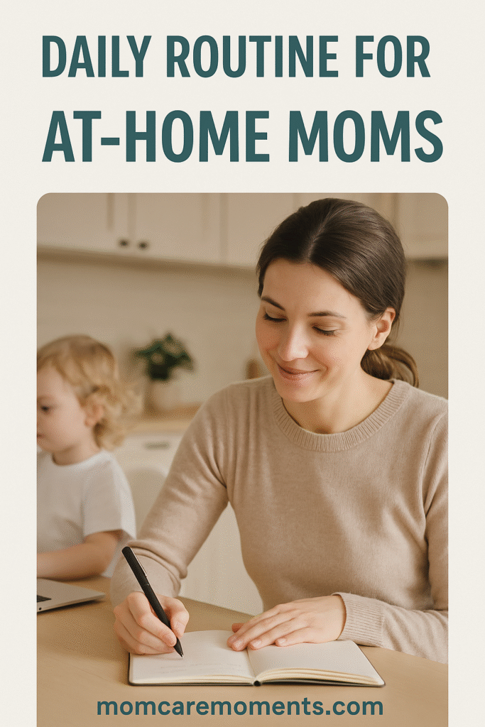 Daily routine for at-home moms