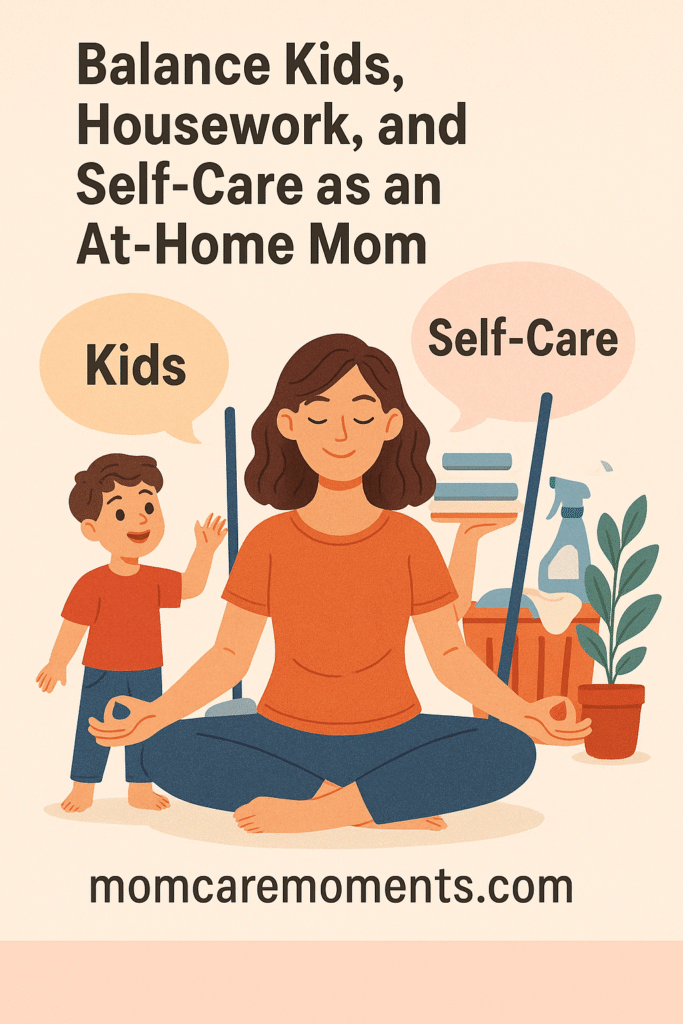 How to Balance Kids, Housework, and Self-Care as an At-Home Mom