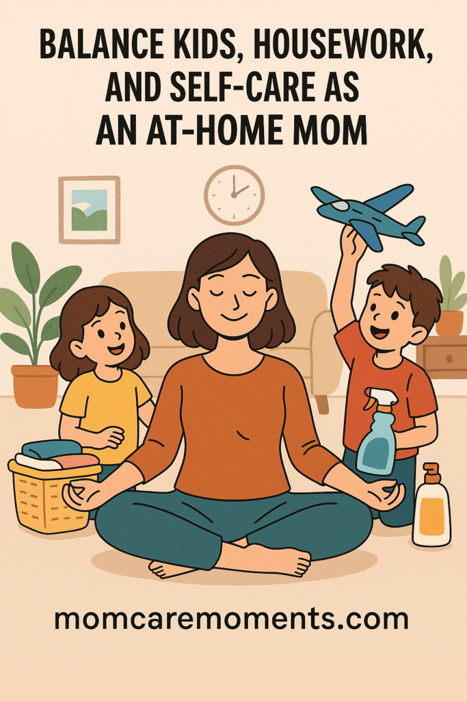 How to Balance Kids, Housework, and Self-Care as an At-Home Mom