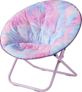 Urban Shop Faux Fur Kids' Saucer Chair