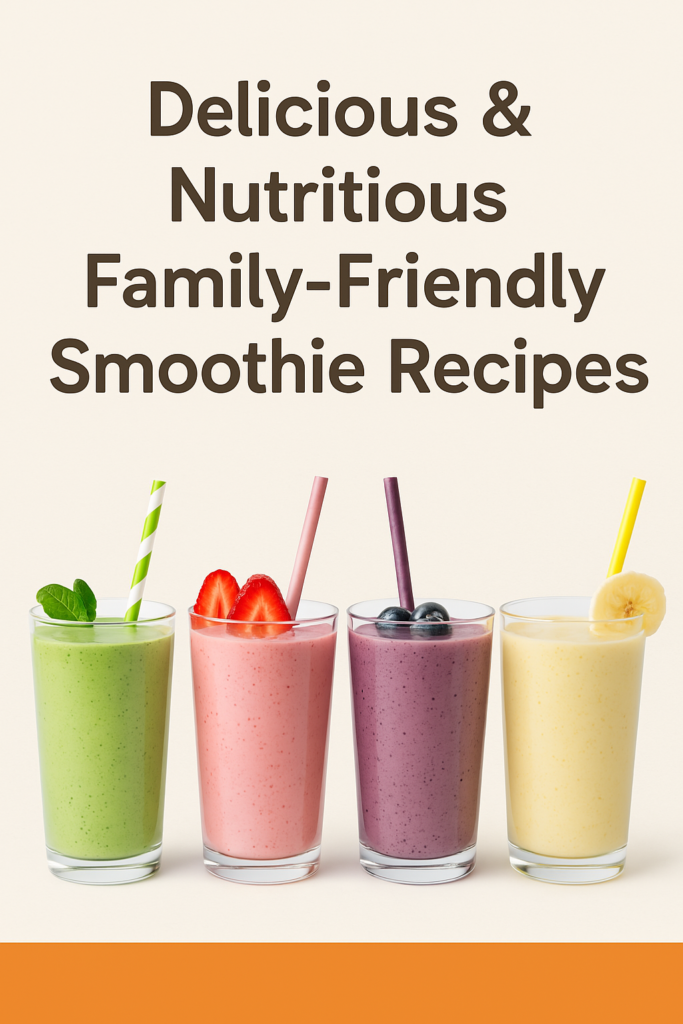 Delicious & Nutritious Family-Friendly Smoothie Recipes