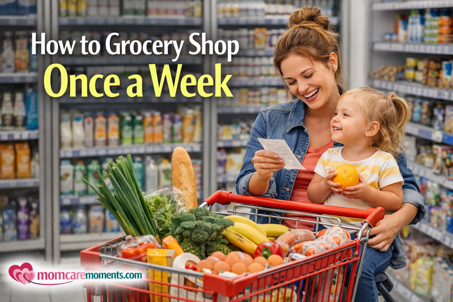 You are currently viewing How to Grocery Shop Once a Week and Still Eat Fresh: A Smart Strategy for Busy At-Home Moms