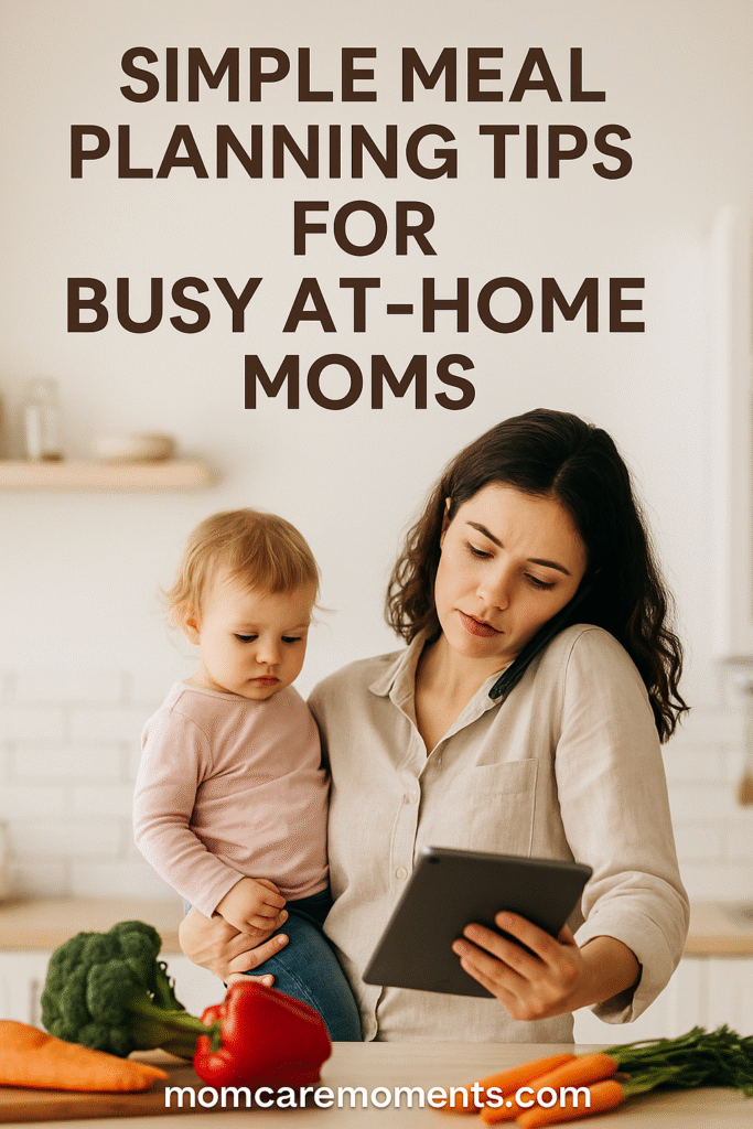 Simple Meal Planning Tips for Busy At-Home Moms

