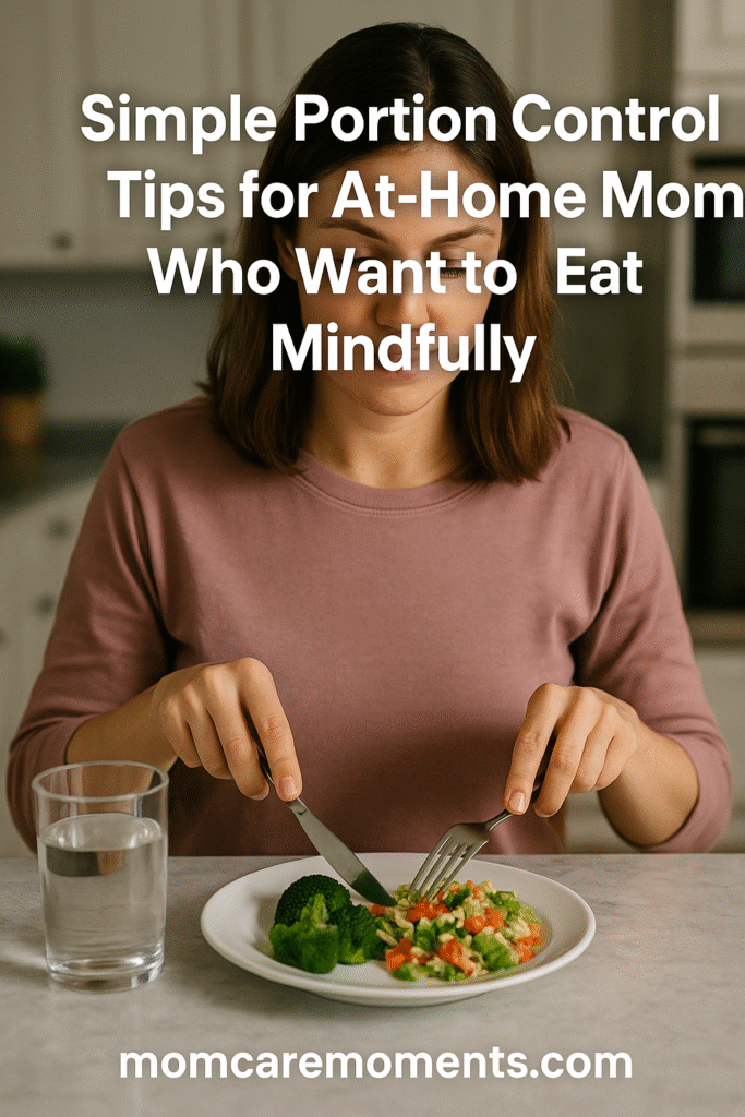 Simple Portion Control Tips for At-Home Moms Who Want to Eat Mindfully