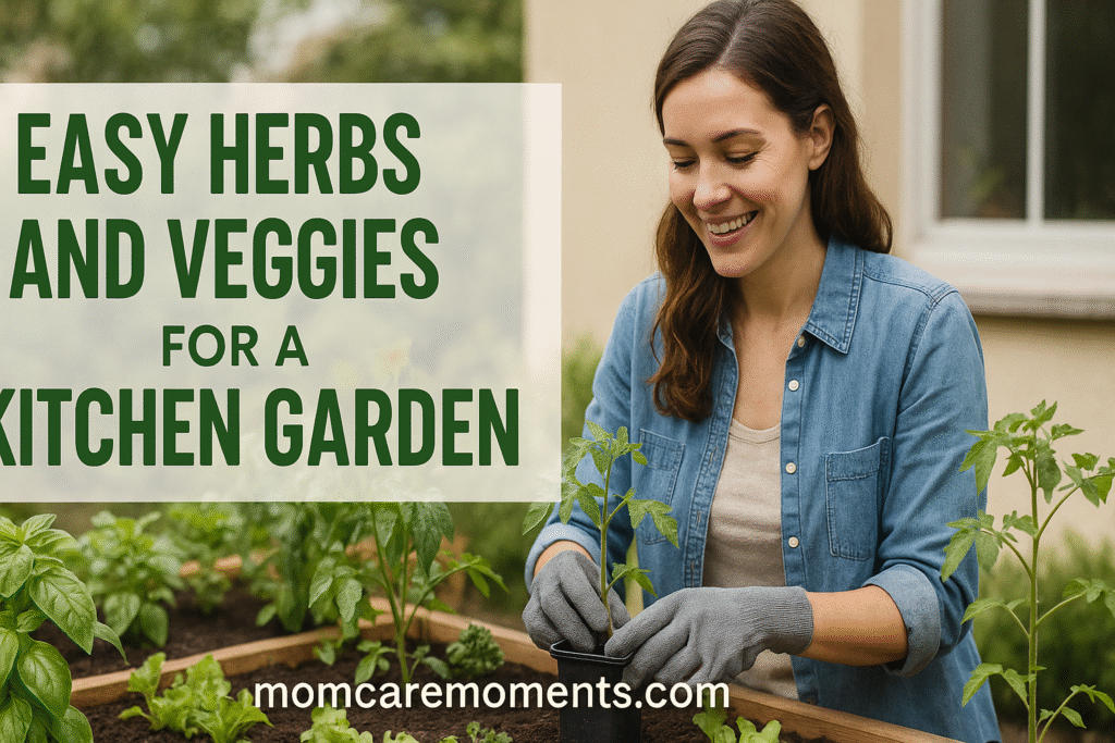 Easy Herbs and Veggies for a Kitchen Garden