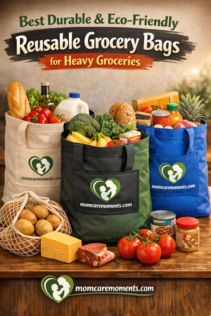 Heavy-Duty Eco-Friendly Grocery Bags for Moms
